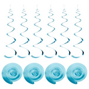 Unique Bargains Party Hanging Decoration PVC Plastic Ceiling Streamers 30 Pcs - 1 of 4