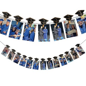 6 Ft. Graduation Hats Photo Clip Paper Party Banner - 14 Pc. : Target