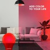 Luxrite A19 LED Red Bulbs, 60W Equivalent, Non-Dimmable, UL Listed, Indoor Outdoor, Porch, Christmas, Decoration, E26 Standard Base 2 Pack - 3 of 4