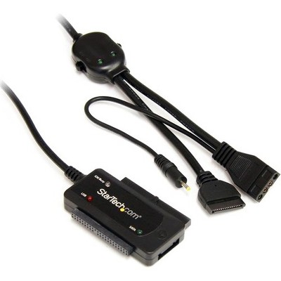 StarTech.com USB 2.0 to SATA/IDE Combo Adapter for 2.5/3.5" SSD/HDD - 1 x Type A Female USB - 1 x IDC Female, 1 x IDC Female, 1 x Female SATA