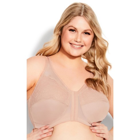 Avenue Body  Women's Plus Size Full Coverage Wire Free Bra - Beige - 38d :  Target