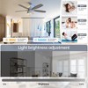 Sofucor Large Ceiling Fans with Lights and Remote Large 6-Speed 3-Timer Farmhouse Ceiling Fan Noiseless Reversible DC Motor Glass Lampshade - 4 of 4