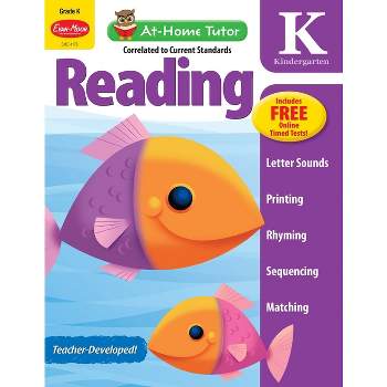 At-Home Tutor: Reading, Kindergarten Workbook - by  Evan-Moor Educational Publishers (Paperback)