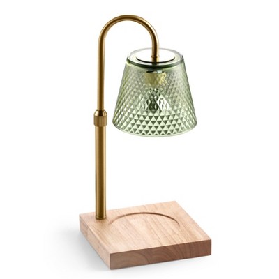 Fortune Candy Flameless Fragrant Candle Melter, Adjustment Knob, Dimmer & Timer, Wooden Base