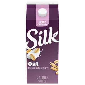 Silk Extra Creamy Oat Milk - 59 fl oz - 1 of 4