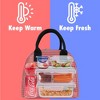 OPUX Insulated Lunch Box Women, Cooler Bag Tote Girls Kids Teen Adult, Soft Reusable Thermal Meal Prep Purse - 2 of 4