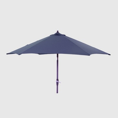 9' Round Patio Umbrella Navy - Black Pole - Threshold™