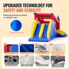 VEVOR Inflatable Bounce House, Outdoor High Quality Playhouse Trampoline, Jumping Bouncer , for Kid Ages 3–8 Years, 183x102x92 inch - 4 of 4