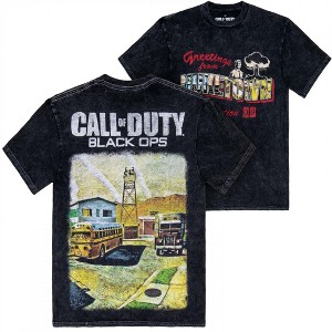 Adult Call of Duty Greetings From Nuke Town Front & Back Print T-Shirt - 1 of 4