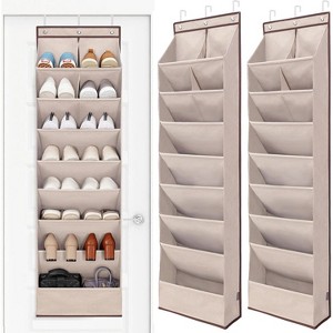 Heavy-Duty Over-The-Door Shoe Organizer with Deep Pockets - Large Capacity Hanging Rack for Dorms, Closets & Narrow Doors - 1 of 4