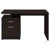 Sapphtopaz 47" Modern Office Desk with 2 Drawers Reversible Computer Desk with File Cabinet Executive Work Desk for Home Office, Bedroom - 2 of 4