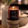 Craft & Kin Wood Wick, All-Natural Soy Aromatherapy Candle in Amber Glass Jar - 8 oz - 2 of 4