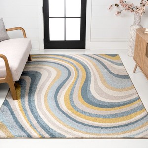 JONATHAN Y Flow Abstract Swirl Indoor Area Rug - 1 of 4
