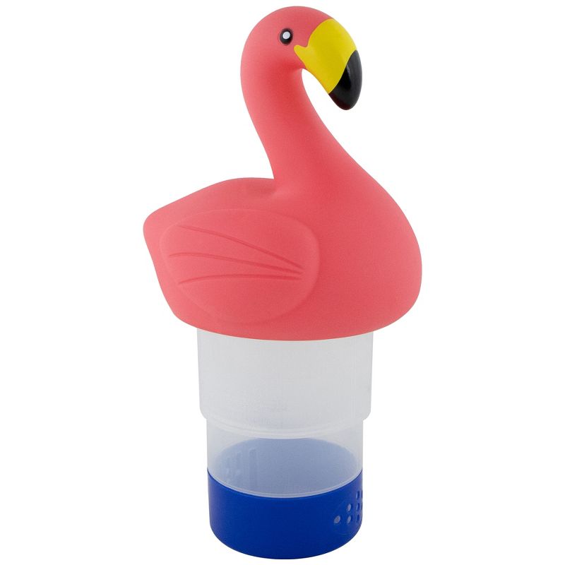 Swimline 12" Pink Flamingo Floating Pool Chlorine Dispenser, 1 of 8
