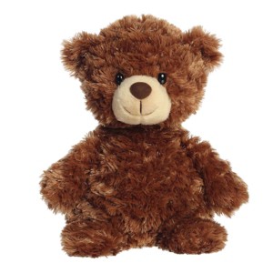 Aurora Medium Tummy Bear Snuggly Stuffed Animal Chestnut 12" - 1 of 4