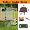 BestParts 16FT Outdoor Trampoline with Basketball Hoop, Soccer Goal & Ladder – Heavy-Duty Steel Frame (Orange) - 4 of 4