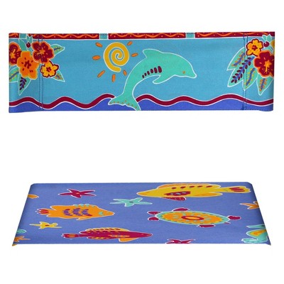 Director's Chair Replacement Canvas Tropical Sea - Flora Home