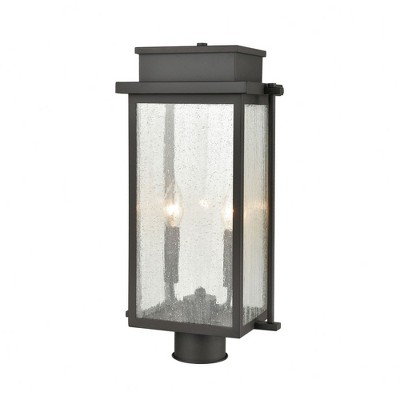 Elk Home Braddock 2 - Light Post Light in  Architectural Bronze
