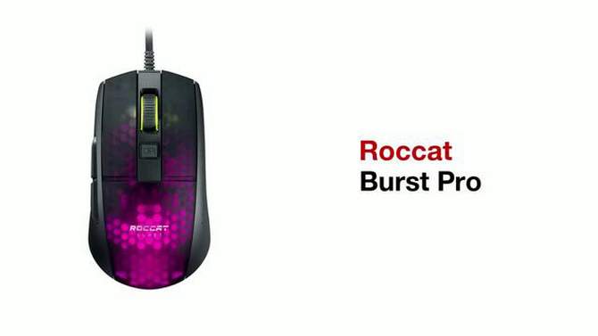 Roccat Burst Pro Wired Gaming Mouse for PC - Black, 2 of 12, play video
