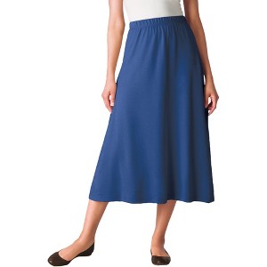 Woman Within Plus Size 7-Day Knit A-Line Skirt - 1 of 4