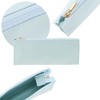 Unique Bargains Faux Leather Zipper Pencil Case - 3 of 4