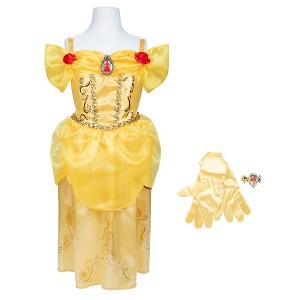 Disney Princess Belle Majestic Dress with Bracelet and Gloves - 1 of 4