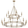 Crystorama Lighting Bailey 18 - Light Chandelier in  Aged Brass - 3 of 4