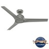 Hunter 52" Gallegos Ceiling Fan Matte Silver Finish - Modern Design for Indoor & Outdoor Spaces, WhisperQuiet Motor, Wet Rated - 3 of 4