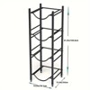 DOMETOUR 4-Layer Kettle Rack, 5-Gallon Detachable Water Bottle Rack Organizer Storage Rack Black - 3 of 4