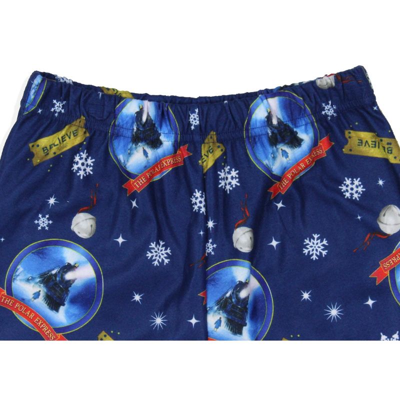 Polar Express Boys' Christmas Movie Believe Train Pajama Sleep Pants Blue, 4 of 6