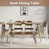 Hoek Rectangle Dining Table, Tool-Free Assembly, Portable & Space-Saving Worktop, Durable & Versatile for Dinner or Work - 2 of 4