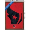 Trends International NFL Houston Texans - Logo 25 Framed Wall Poster Prints - 3 of 4