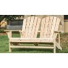 Wood Adirondack Love Seat - Patio Festival: Reclaimed Fir, Stainless Steel Hardware, UV & Water-Resistant - 2 of 4