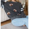 Women's Football Sequin Sweatshirt - White Birch L - 3 of 3