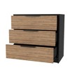 CAVINAS 3-Drawer Dresser,Modern Wide Chest of Drawers with Metal Handles,Freestanding Storage Cabinets for Living Room,Entryway - 4 of 4