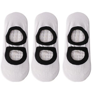 Anna-Kaci 3-Pair Anti-Slip Ballet Grip Socks with Elastic Strap for Yoga, Pilates, and Barre - 1 of 4
