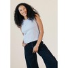 POPLINEN Charlie Ribbed Organic Cotton Tank - Heather Gray - 4 of 4