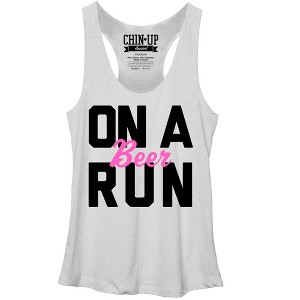 Women's CHIN UP On a Run Racerback Tank Top - 1 of 3
