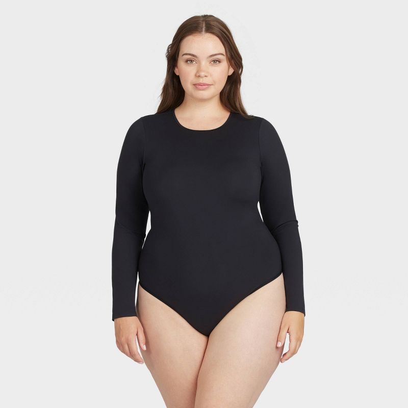 ASSETS by SPANX Women's Long Sleeve Thong Bodysuit, 3 of 7