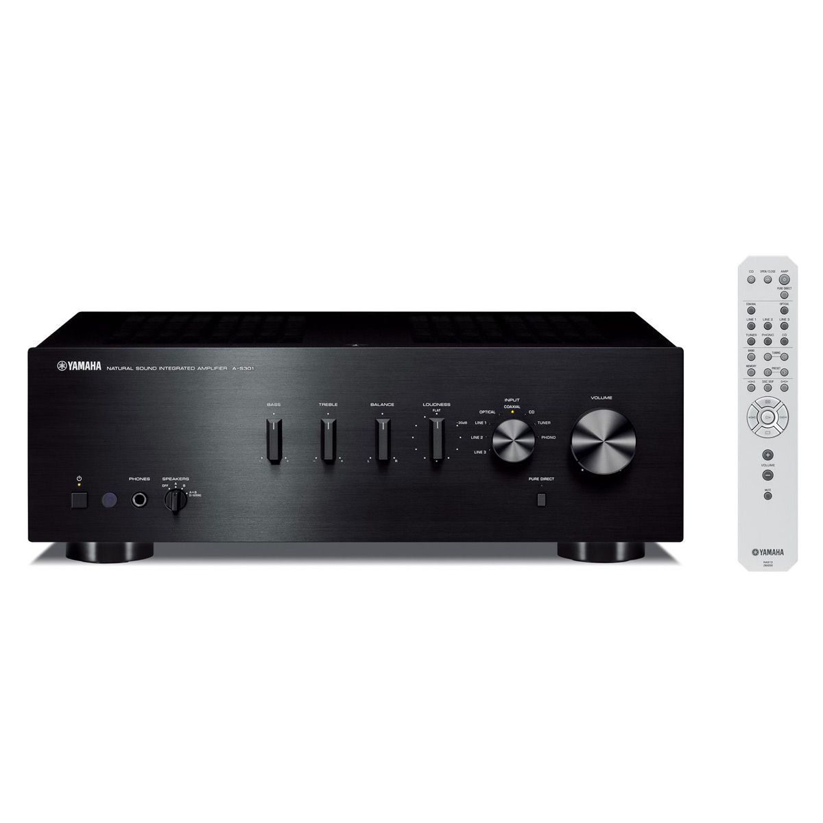 Yamaha A-S301 Integrated Amplifier (Black) - thumbnail 2