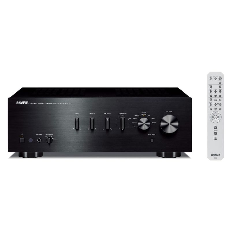 Yamaha A-S301 Integrated Amplifier (Black), 2 of 7