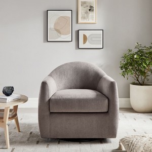 VANOMi 33'' Upholstered Swivel Chair with Removable Cushion - 1 of 4