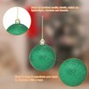 Unique Bargains Plastic Party Wedding Christmas Barrel Packed Hanging Ornament Balls 2.4" 24 Pcs - 3 of 4