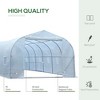 Outsunny 26' x 10' x 6.5' Large Outdoor Heavy Duty Walk-In Greenhouse - image 3 of 4
