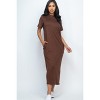 Slickblue Women's Casual Side Pocket Tee Dress, Short Sleeve Jersey Knit, Relaxed Fit, 12 Color Options, Size S-L - 2 of 4