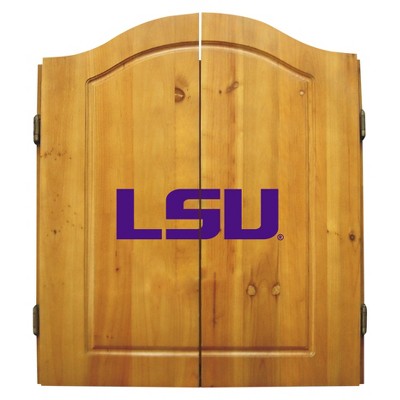 NCAA Imperial Bristle Dart Board and Cabinet LSU Tigers