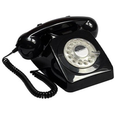 GPO Retro GPO746RBL 746 Dektop Rotary Dial Telephone - Blue