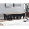 Meridian Furniture,Altair Velour Fur Fabric Bench - 2 of 4