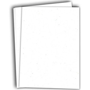 Hamilco Colored Cardstock Paper 11" x 17" Speckled White Mix Color Card Stock Paper 50 Pack - 1 of 4