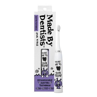 Made by Dentists Kids' Rechargeable Electric Toothbrush with 2 Replacement Toothbrush Heads and Charger - Alien